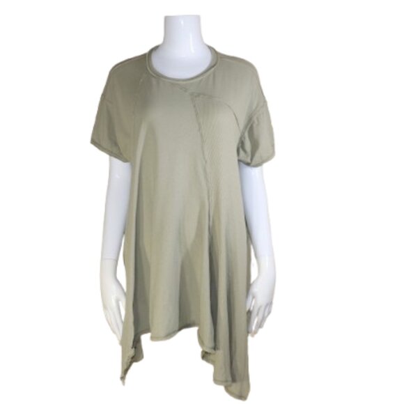 Intimately Free People Green Oversized Boho Shirt Small - Picture 1 of 10